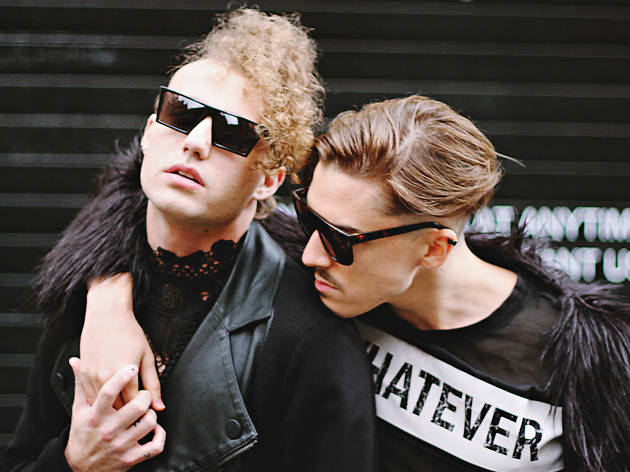 Generic men in black clothing Generic men in black clothing