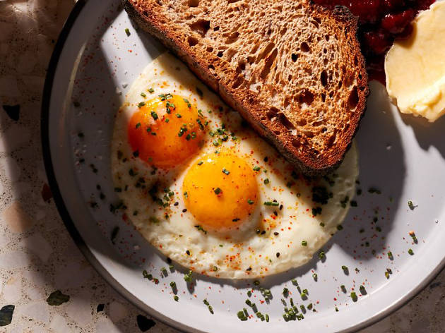 Highly Likely Breakfast at Highly Likely Cafe in West Adams coffee shop