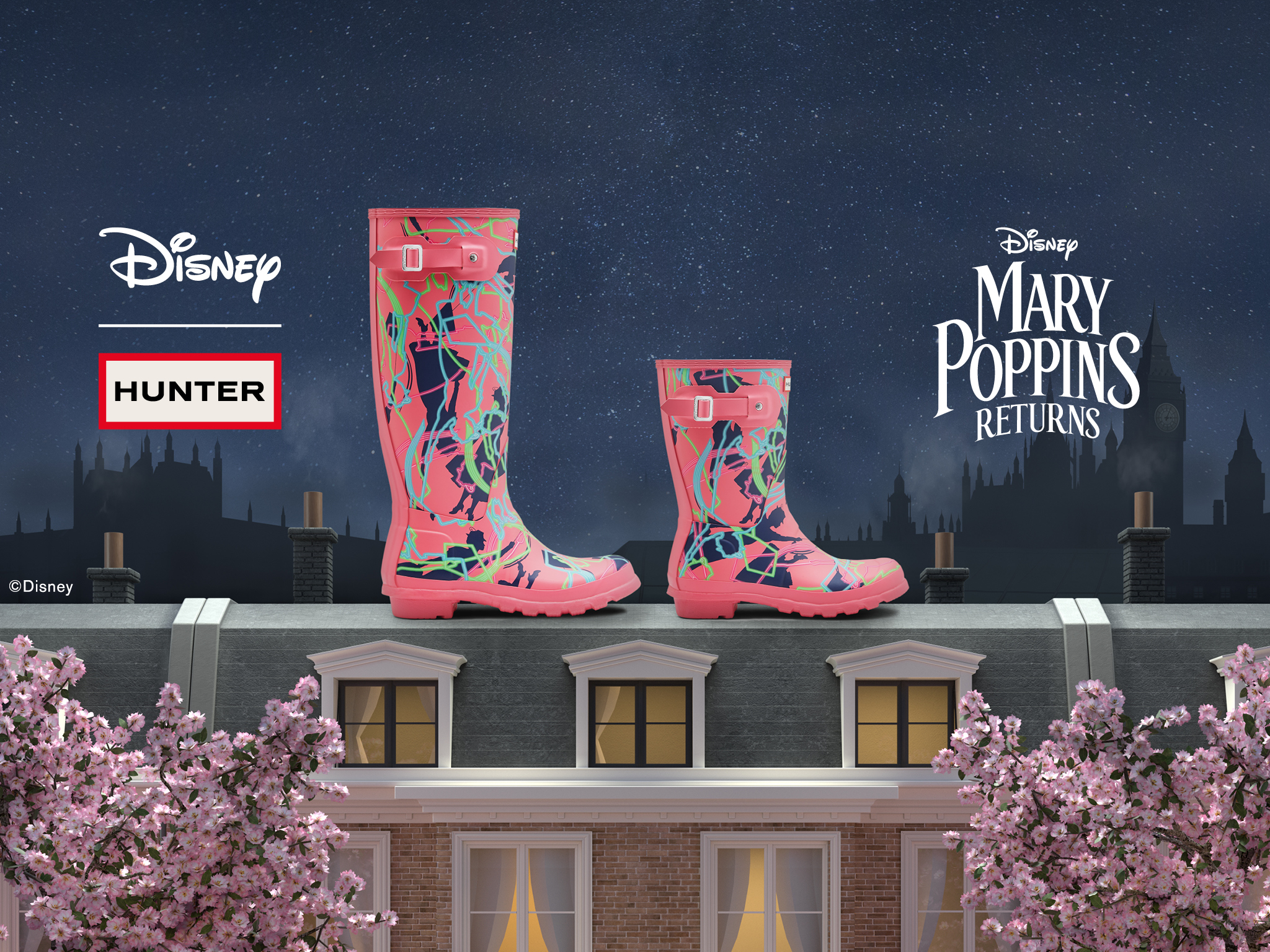 Hunter just dropped a Mary Poppins-inspired Disney collab
