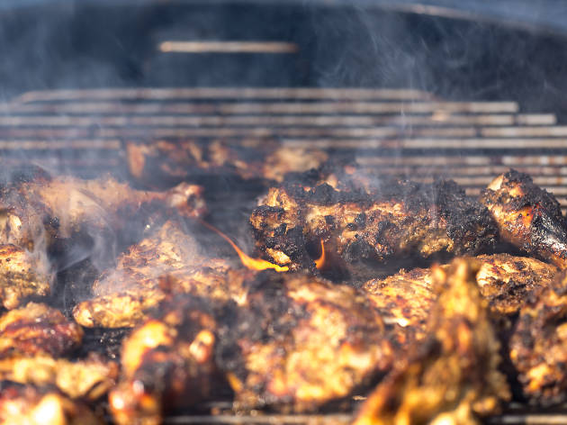 Chicken Chicken on a grill