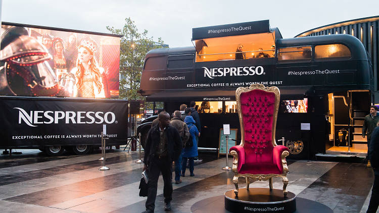 Nespresso bus King's Cross