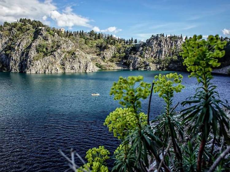 Splash around a freshwater lake