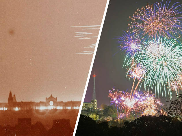 Then and Now: Alexandra Palace fireworks Then and Now: Alexandra Palace fireworks