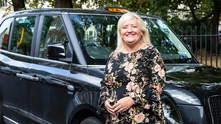 Karen Spates, female black cab driver