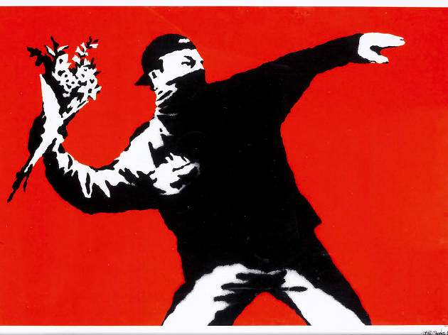 Banksy, Love is in the Air Banksy, Love is in the Air