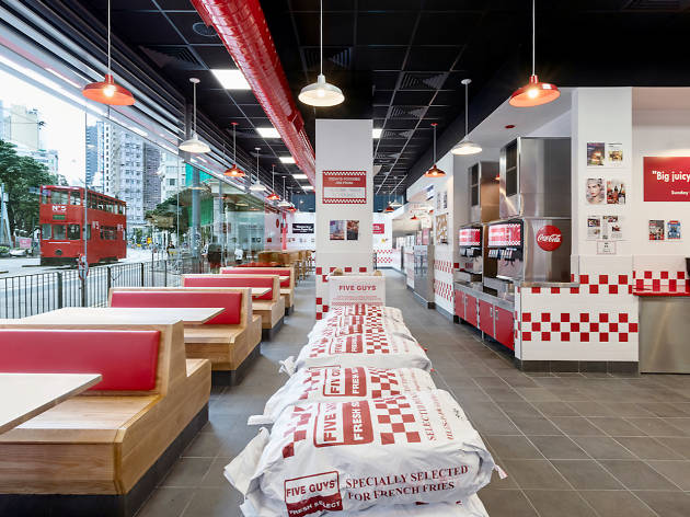 Interior Of Five Guys In Wan Chai Interior Of Five Guys In Wan Chai