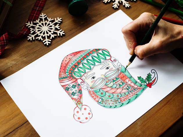 Aprender a fazer postais de Natal é uma das propostas