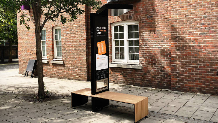 The solar-powered benches that charge your phone