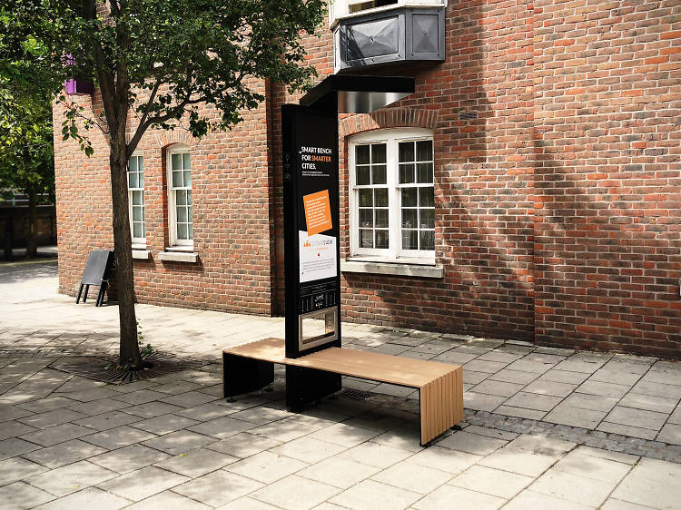 The solar-powered benches that charge your phone