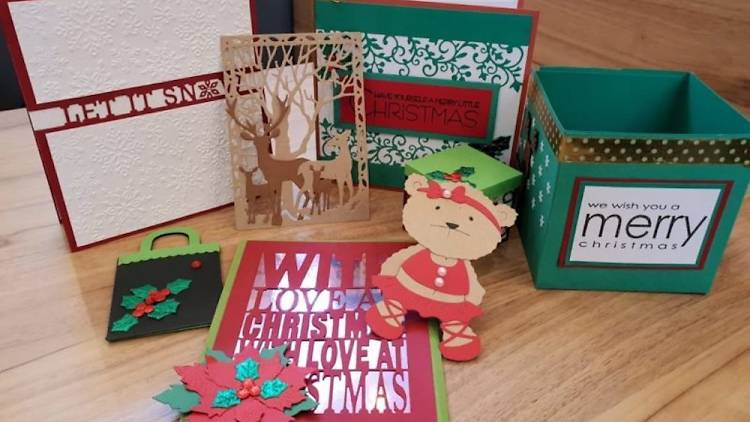 Let’s Craft! Christmas Cards and Tea Light Box Workshop, aozora