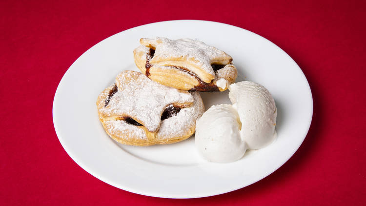 Chai-spiced Mince Pie with Coconut Ice Cream, SpiceBox