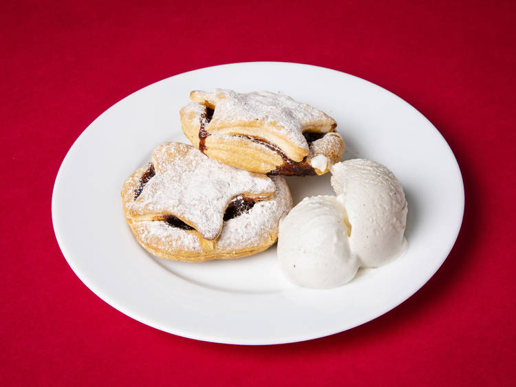 Chai-spiced Mince Pie with Coconut Ice Cream, SpiceBox