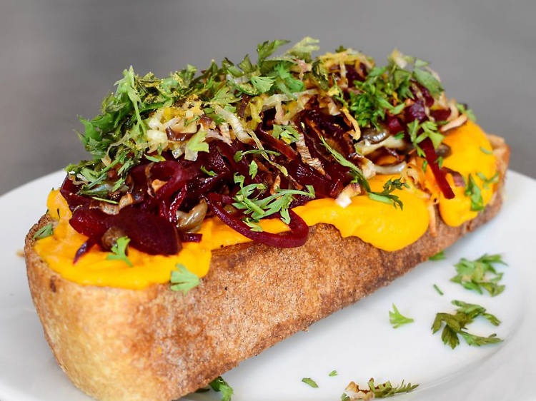 Carrot tartine at Yarrow Cafe