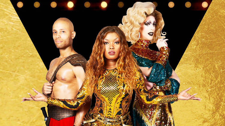 Christian Brailsford, Nya, and Dusty Ray Bottoms in Cleopatra