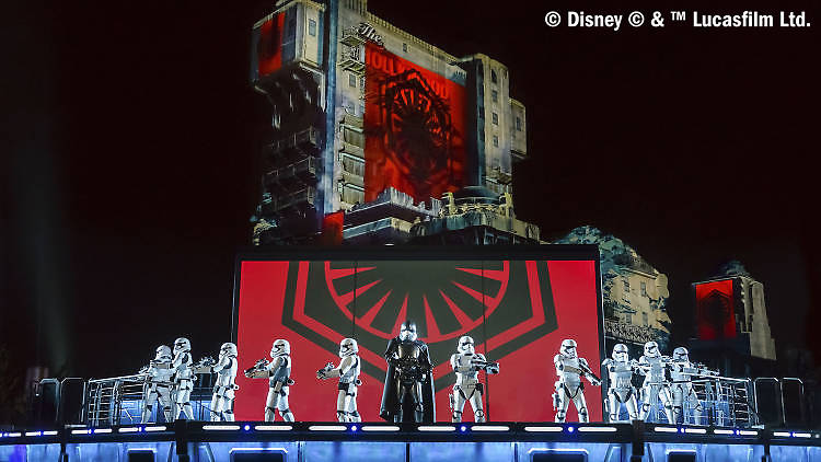 Do not reuse. COPYRIGHT ADDED Star Wars: A Galactic Celebration show - Disneyland Paris Legends of the Force campaign.