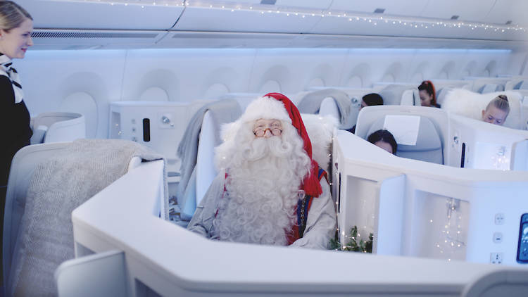 finnair, santa claus