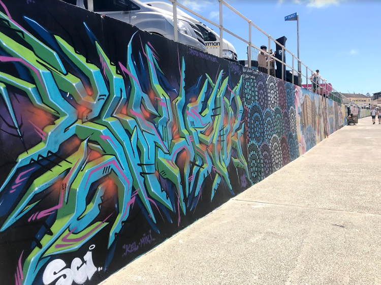 Bondi Beach graffiti wall