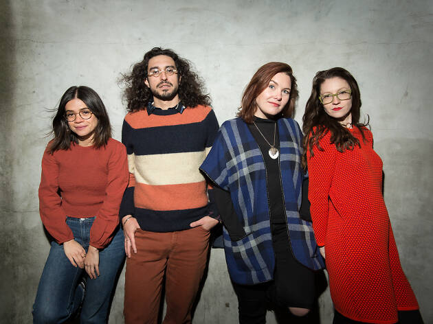 Side Ponytail Julia Shiplett, Ben Wasserman, Emily Winter and Carolyn Busa