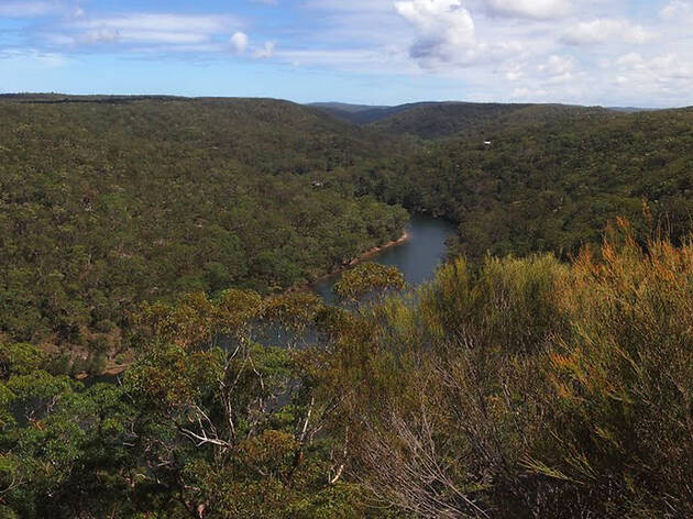 Bungoona lookout View of Bungoona lookout; river; trees