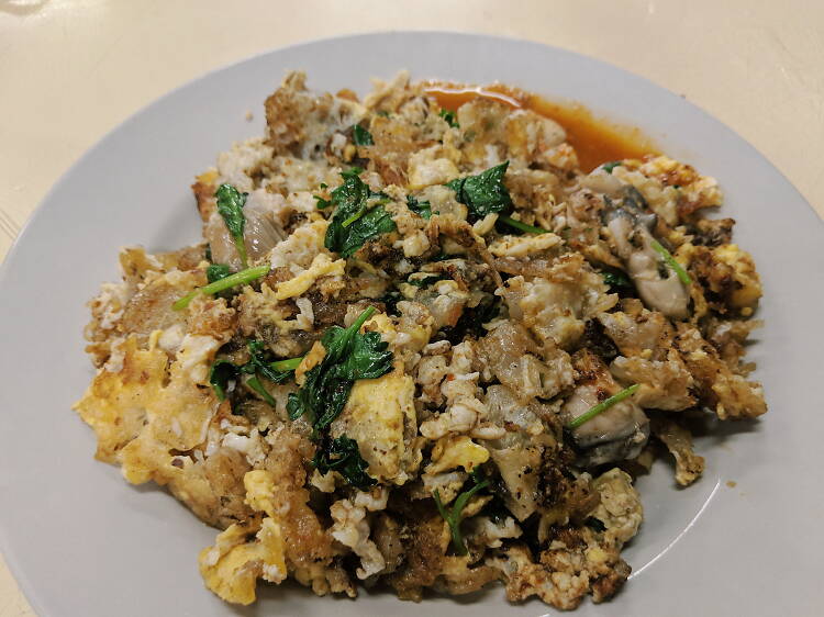 Hougang Oyster Omelette & Fried Kway Teow