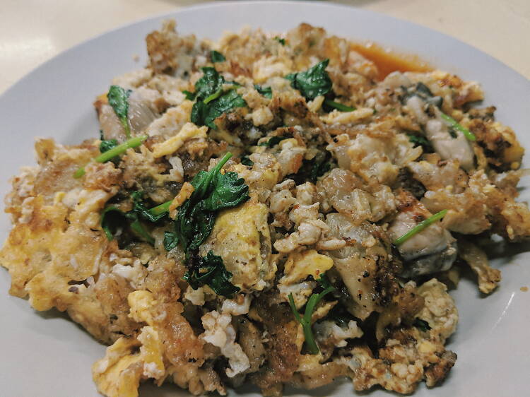 Hougang Oyster Omelette & Fried Kway Teow