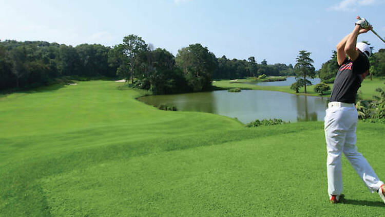 Swing by the Bintan Lagoon Golf Club and Ria Bintan Golf Club