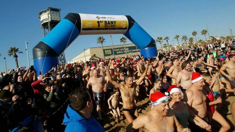 Primer bany de l'any