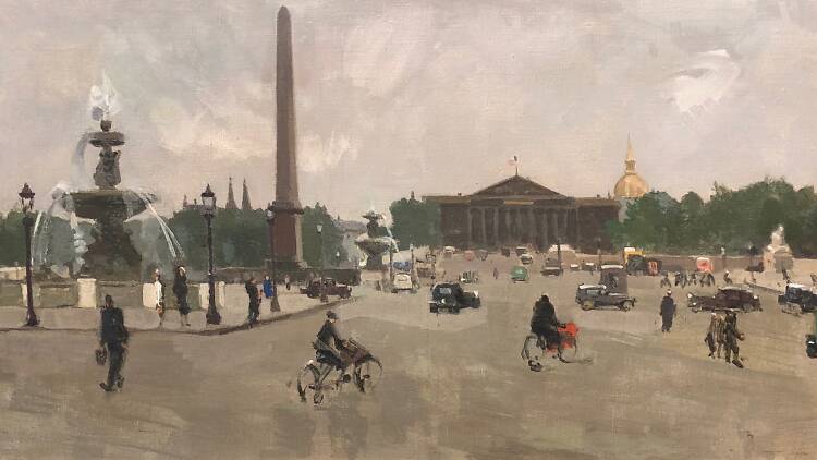 Rafael Durancamps (1891-1979). Place de la Concorde, París