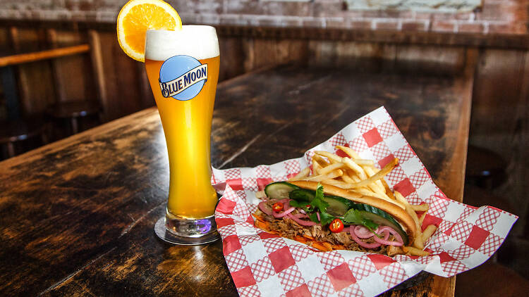 A big banh mi at Surly’s