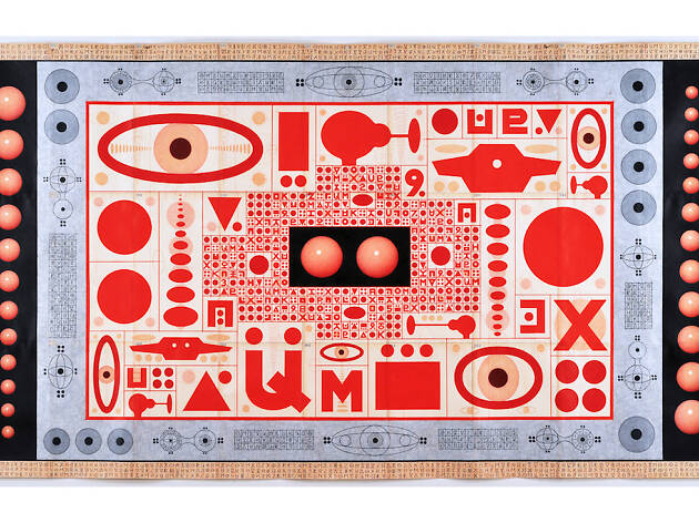 Karla Knight, Red Spaceship (UR OM UM OX UH), 2018 Karla Knight, Red Spaceship (UR OM UM OX UH), 2018