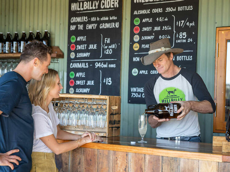 Taste pure, award-winning cider at the Hillbilly Cider Shed and Bilpin Cider 