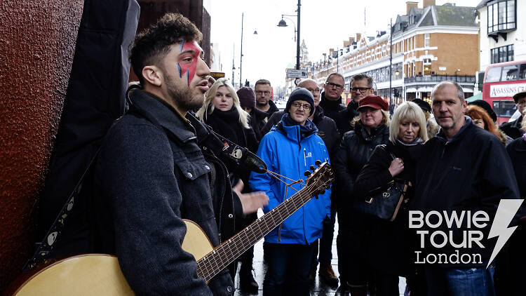 The inaugural David Bowie Musical Walking Tour of Brixton