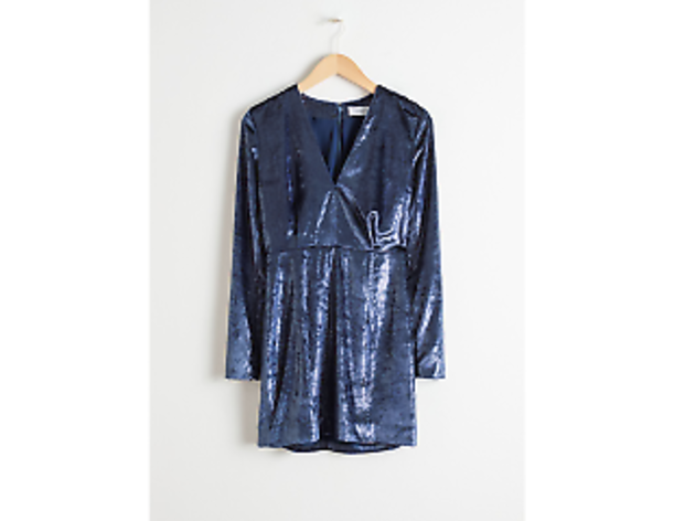 Shimmer Velvet Mini Dress Shimmer Velvet Mini Dress