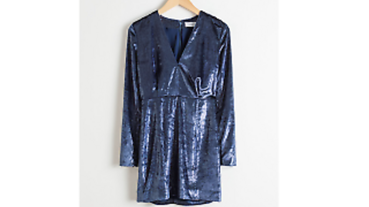 Shimmer Velvet Mini Dress