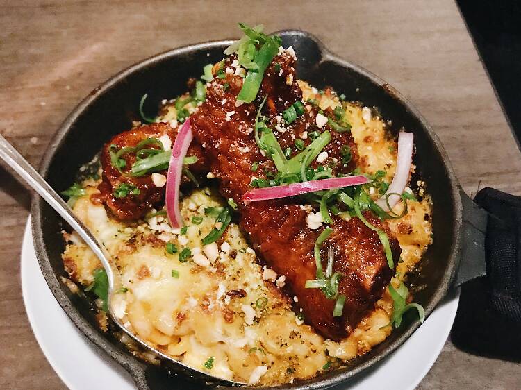 Buttermilk fried pork ribs at Makani