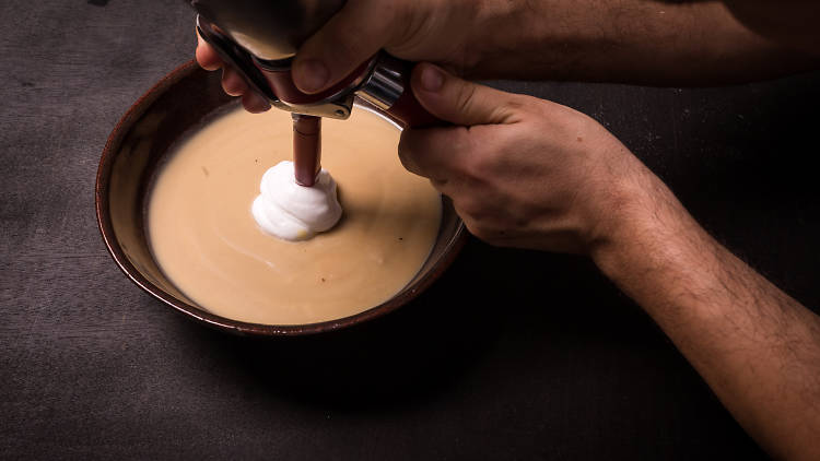 Eggplant Soup - By Chef Mor Cohen, Herbert Samuel Herzliya