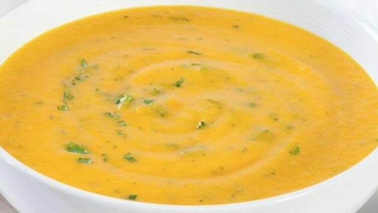 Creamy Orange Vegetable Soup - By Chefs Dror Rochberger and Eli Vered, Jars & Bowls