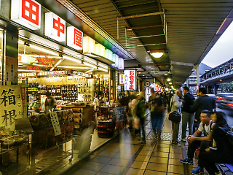 Shopping at Hakone-Yumoto Station