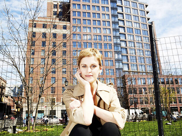 Denise Gough at the AIDS Memorial Park in New York. Denise Gough at the AIDS Memorial Park in New York.