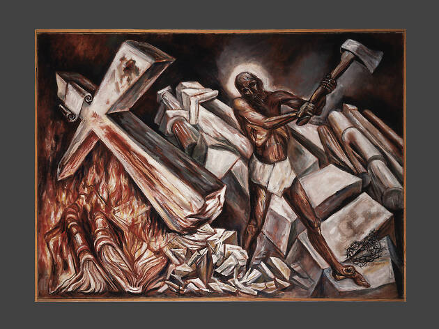 Cristo destruye su cruz Cristo destruye su cruz de José Clemente Orozco en el Museo de Arte Carrillo Gil es nuestra pintura del mes