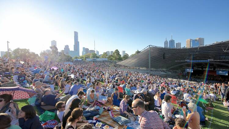 See a gig at the Sidney Myer Music Bowl