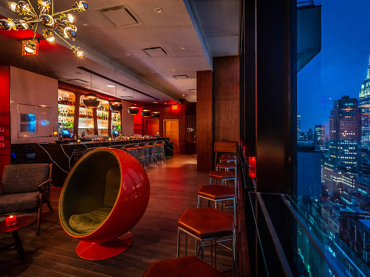 A new James Bond-themed bar in midtown offers skyline views