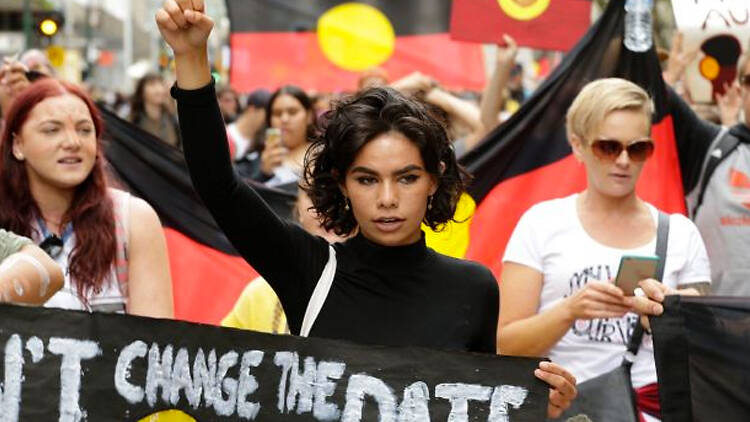 March in the Invasion Day Rally