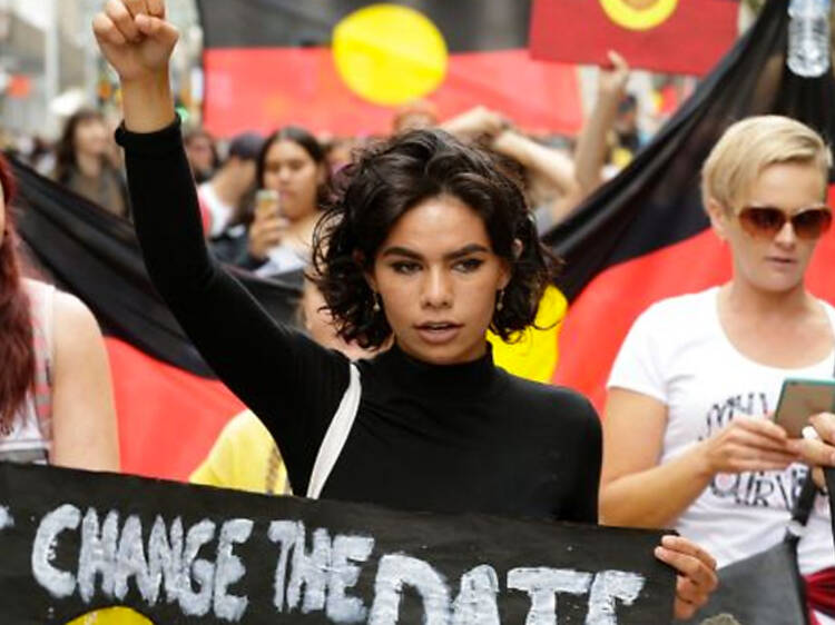 March in the Invasion Day Rally