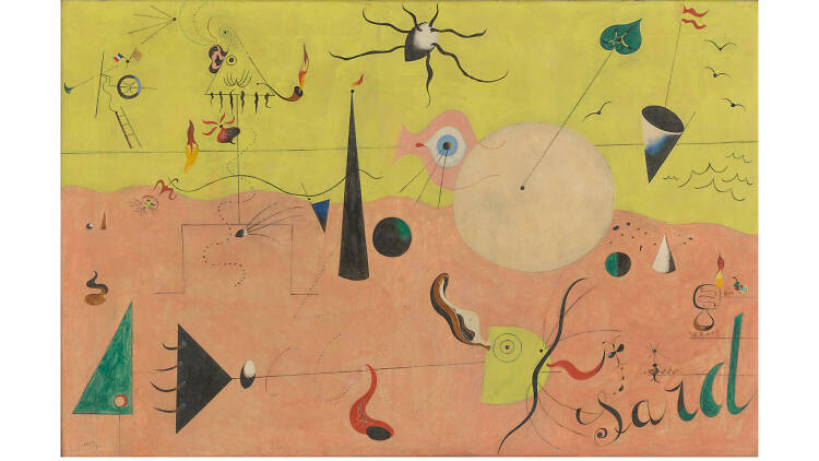 Joan Miró, The Hunter (Catalan Landscape), 1923–24