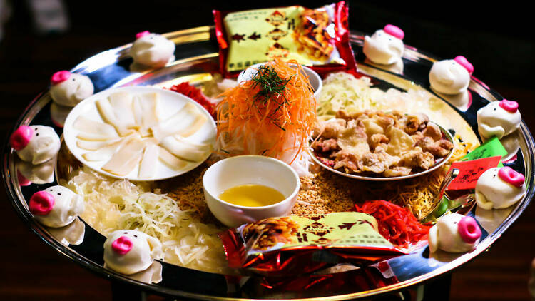 Grand Millennium KL CNY2019, abalone yee sang