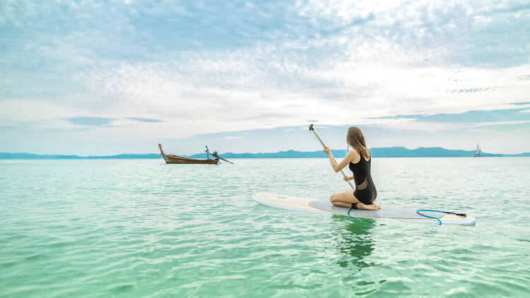 COMO Point Yamu, paddle boarding