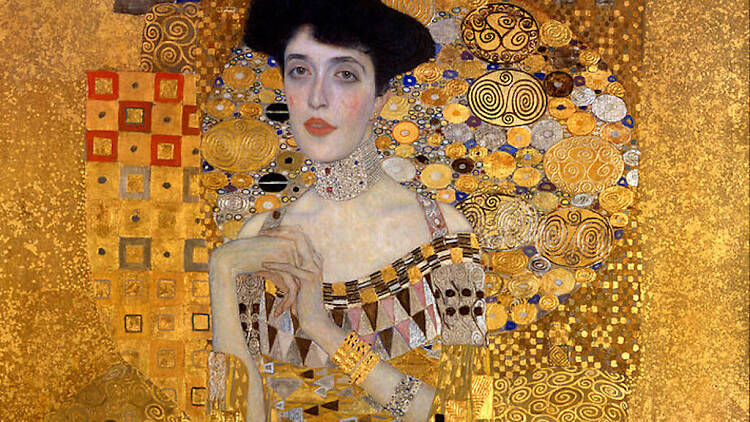 Gustav Klimt, Adele Bloch-Bauer I, 1906, detail