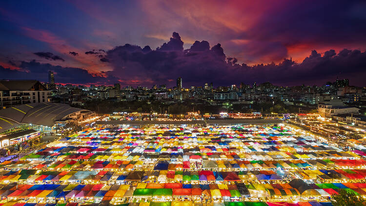 Train Night Market Ratchada, Bangkok