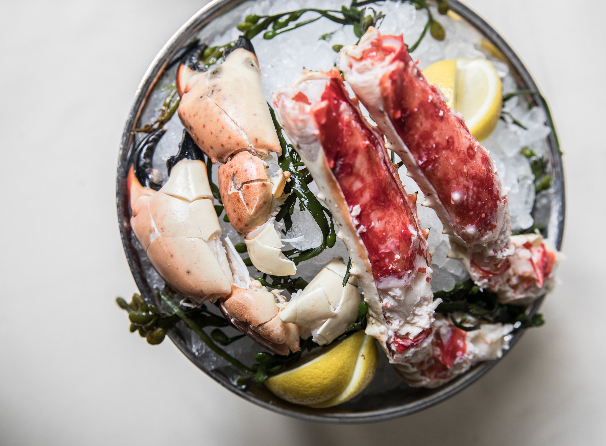 Ocean Prime - Smoking Jumbo Shrimp Cocktail? Sign us up!